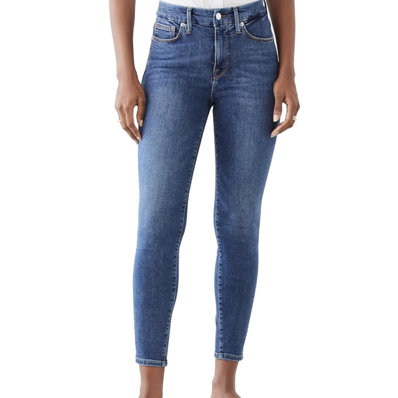 Good American Denim Skinny Fit Jeans Dark Wash Size 29/8 O13